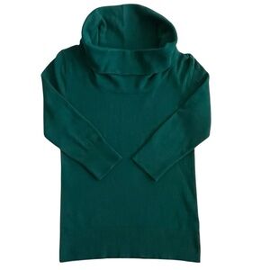 Banana Republic Emerald Green Crawl Neck 3/4 Sleeves Knit Sweater Sz: XS